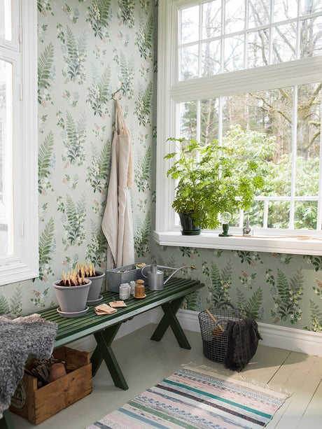Wall Vision 2827-7221 Foxglove Sage Botanical Wallpaper