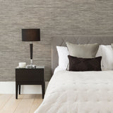 Eade’s Cavite Grey Grasscloth Wallpaper Grey