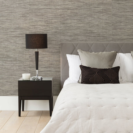Eade’s Cavite Grey Grasscloth Wallpaper Grey