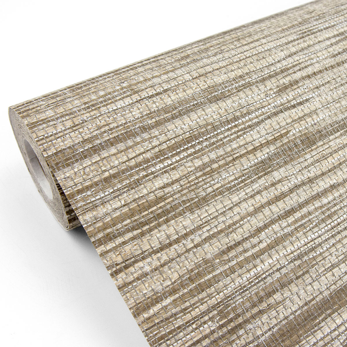 Eade’s Cavite Brown Grasscloth Wallpaper Brown