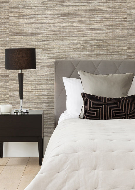 Eade’s Cavite Brown Grasscloth Wallpaper Brown