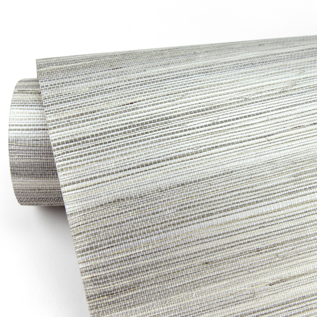 Eade’s Zoysia Platinum Grasscloth Wallpaper Platinum