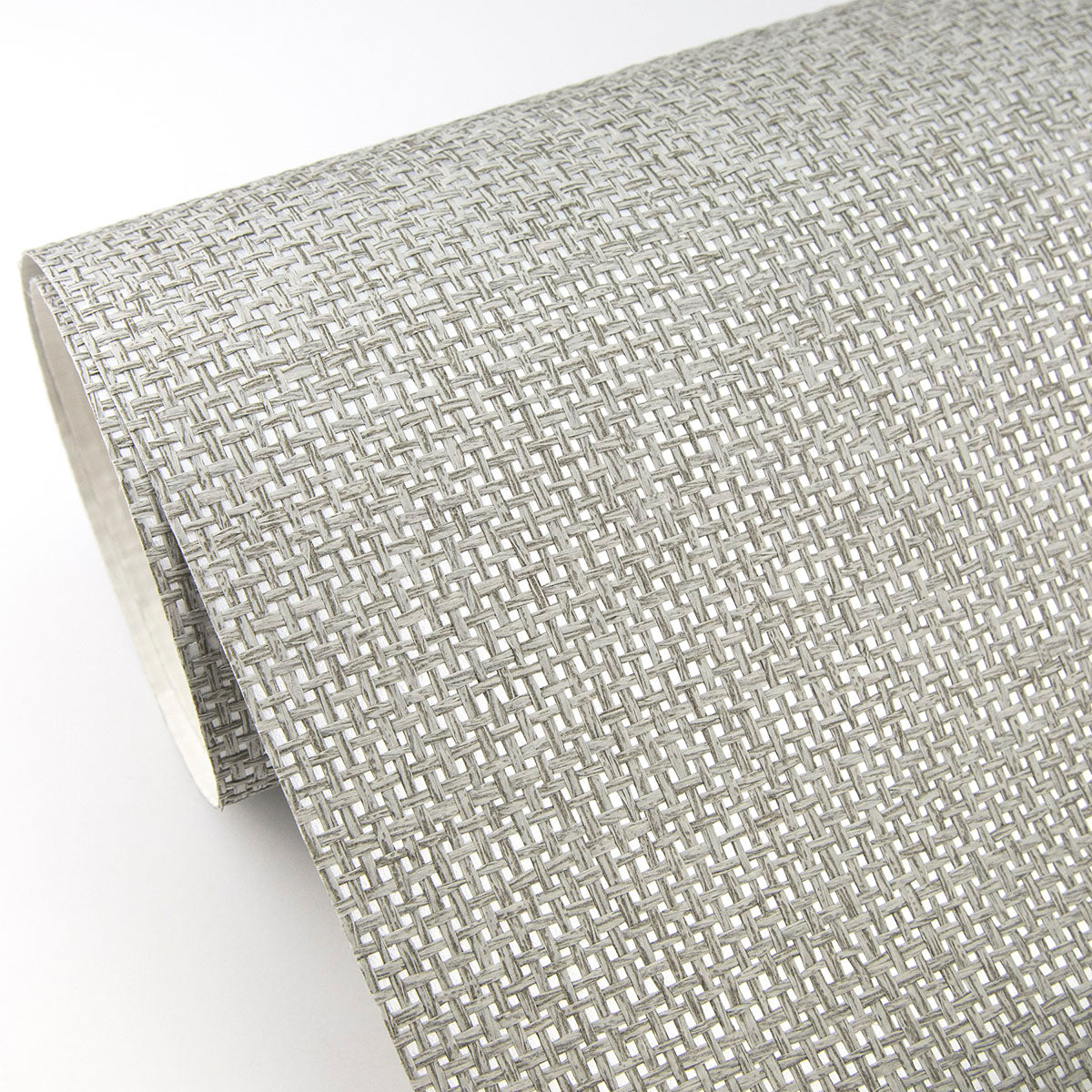 Eade’s Chiang Grey Grasscloth Wallpaper Grey
