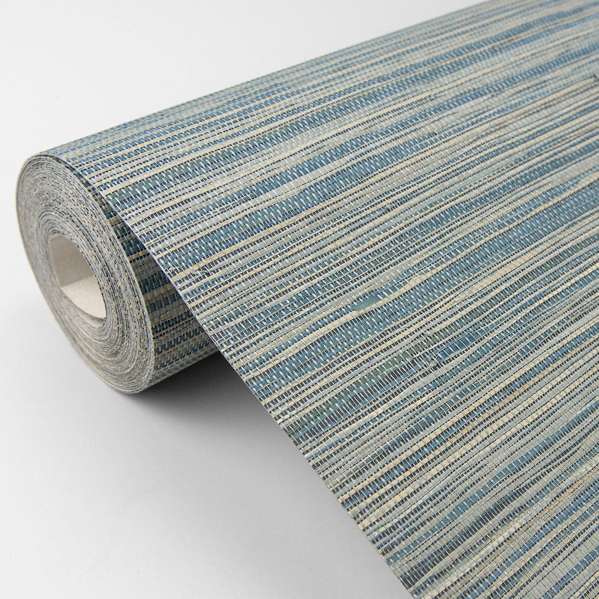 Eade’s Pattaya Blue Grasscloth Wallpaper Blue