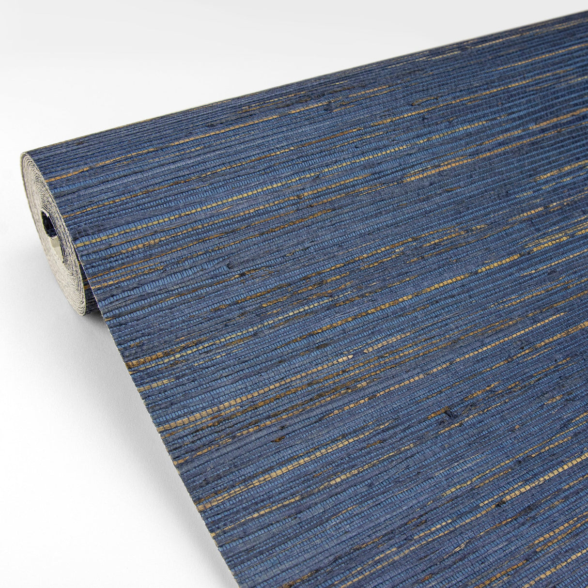 Eade’s Pattini Indigo Grasscloth Wallpaper Indigo