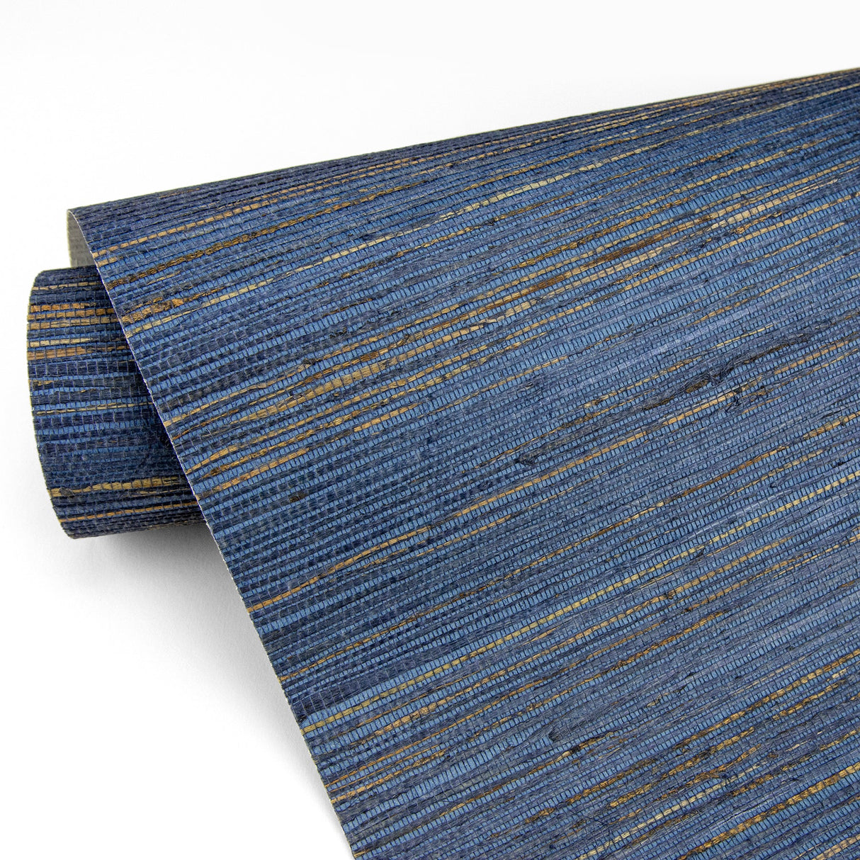 Eade’s Pattini Indigo Grasscloth Wallpaper Indigo