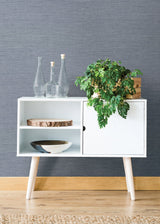 Eade’s Essence Light Blue Linen Texture Wallpaper Light Blue