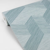 Eade’s Y Knot Turquoise Geometric Texture Wallpaper Turquois