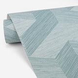 Eade’s Y Knot Turquoise Geometric Texture Wallpaper Turquois