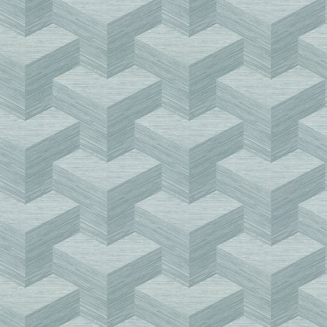 Eade’s Y Knot Turquoise Geometric Texture Wallpaper Turquois