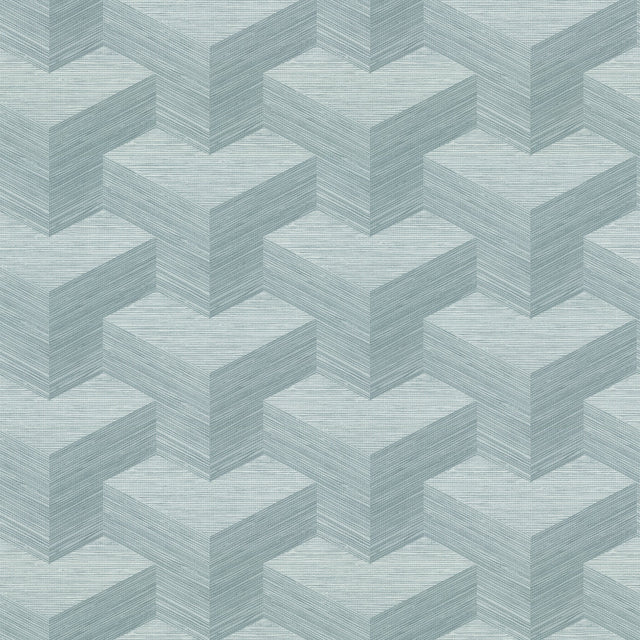 Eade’s Y Knot Turquoise Geometric Texture Wallpaper Turquois