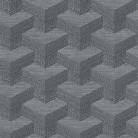 Eade’s Y Knot Slate Geometric Texture Wallpaper Slate