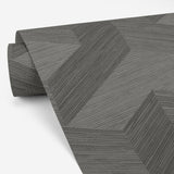 Eade’s Y Knot Grey Geometric Texture Wallpaper Grey