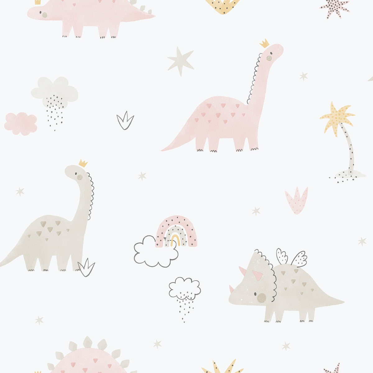 Galerie Bambino Dino Pink Sidewall 283-1