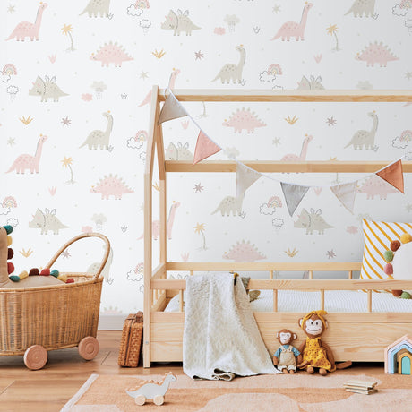 Galerie Bambino Dino Pink Sidewall 283-1