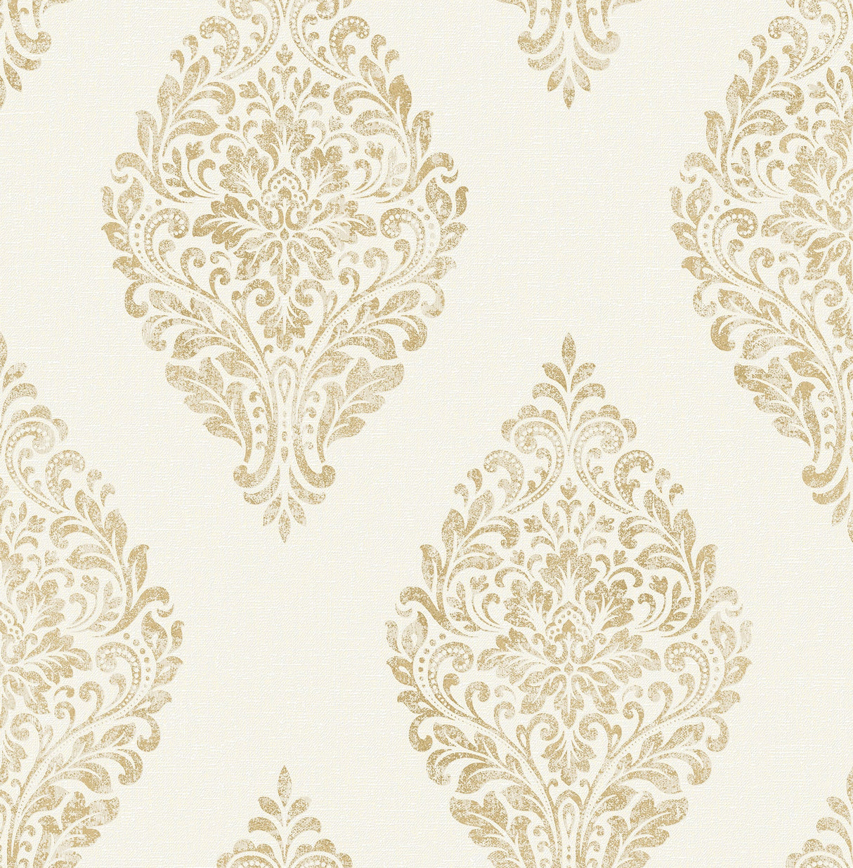 Advantage 2834-25042 Pascale Off-white Medallion Wallpaper