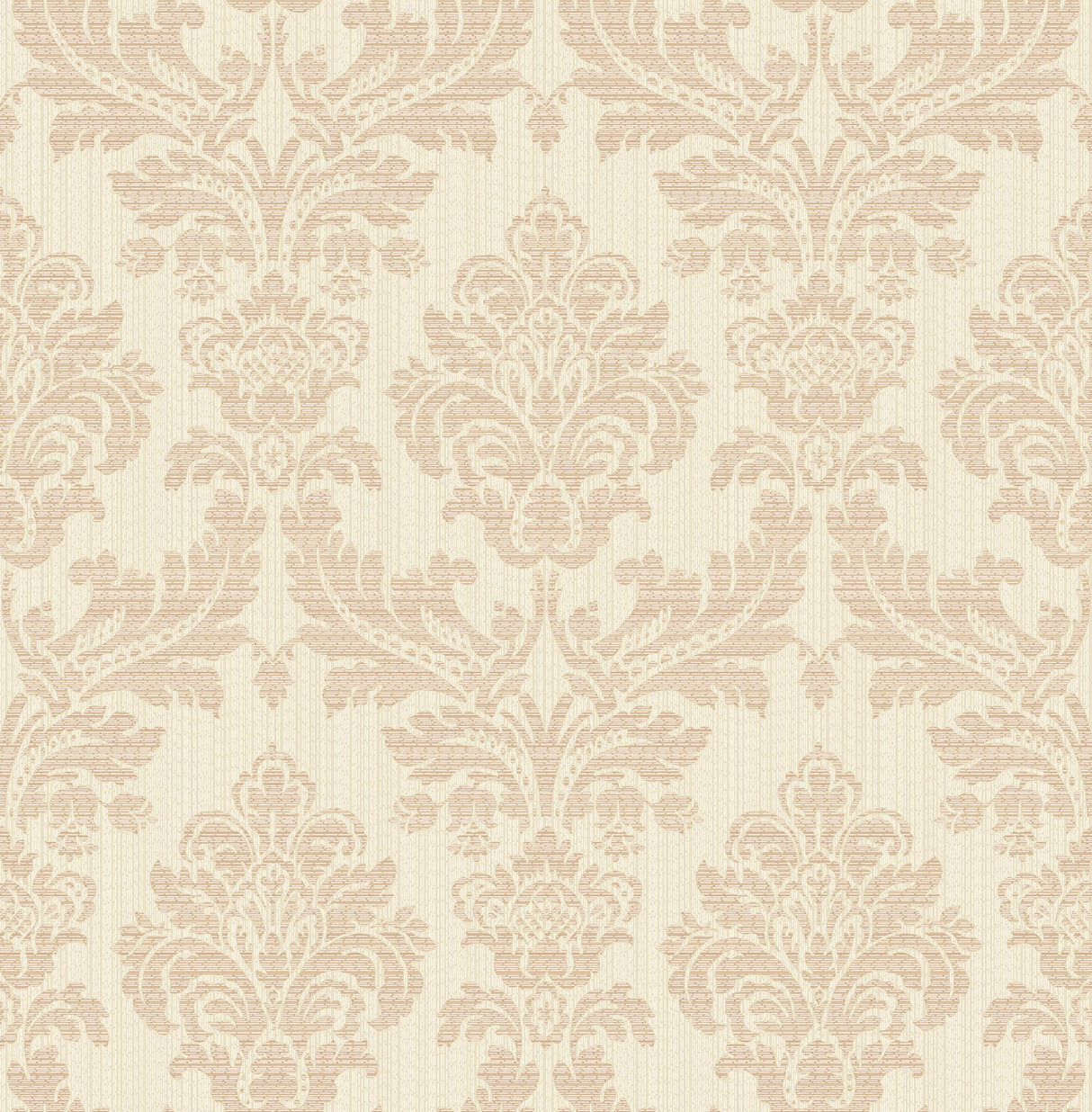 Advantage 2834-25060 Piers Rose Gold Texture Damask Wallpaper