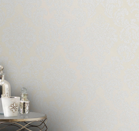 Advantage 2834-42232 Margot Cream Damask Wallpaper