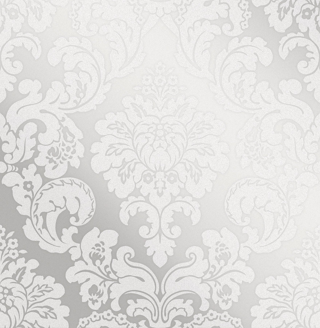 Advantage 2834-42238 Margot Silver Damask Wallpaper