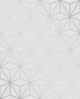 Advantage 2834-42338 Augustin Light Grey Geometric Wallpaper