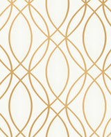 Advantage 2834-42341 Lisandro Gold Geometric Lattice Wallpaper