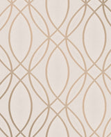 Advantage 2834-42345 Lisandro Rose Gold Geometric Lattice Wallpaper