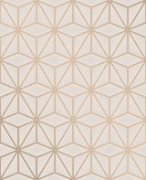 Advantage 2834-42346 Augustin Rose Gold Geometric Wallpaper