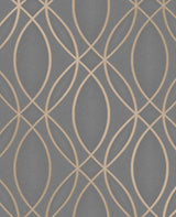 Advantage 2834-42349 Lisandro Taupe Geometric Lattice Wallpaper