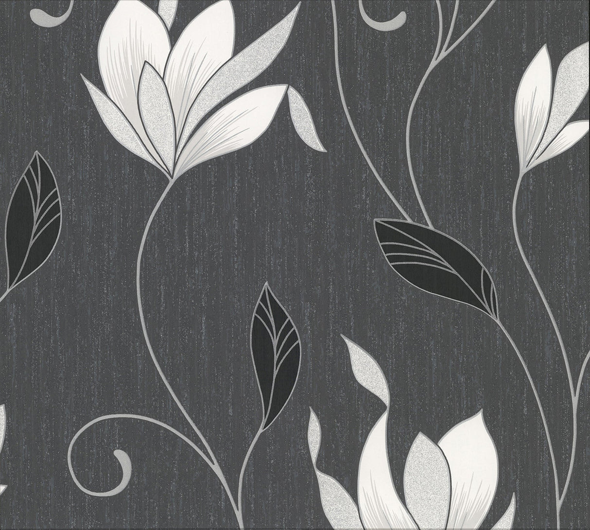 Advantage 2834-M0783 Anais Charcoal Floral Trails Wallpaper