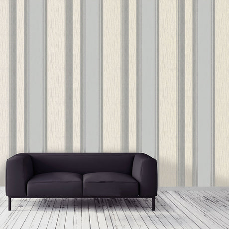 Advantage 2834-M0853 Mirabelle Silver Stripe Wallpaper