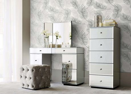 Advantage 2834-M1390 Clemente Light Grey Foil Feather Wallpaper