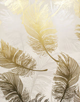 Advantage 2834-M1392 Clemente Gold Foil Feather Wallpaper