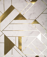 Advantage 2834-M1468 Gulliver Off-white Marble Geometric Wallpaper