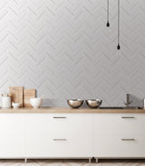 Advantage 2835-42415 Punta Mita Ivory Chevron Wallpaper