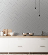 Advantage 2835-42416 Punta Mita Grey Chevron Wallpaper