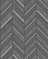 Advantage 2835-42418 Punta Mita Charcoal Chevron Wallpaper