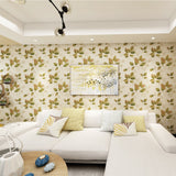 Advantage 2835-DI40402 Dorado Green Leaf Toss Wallpaper