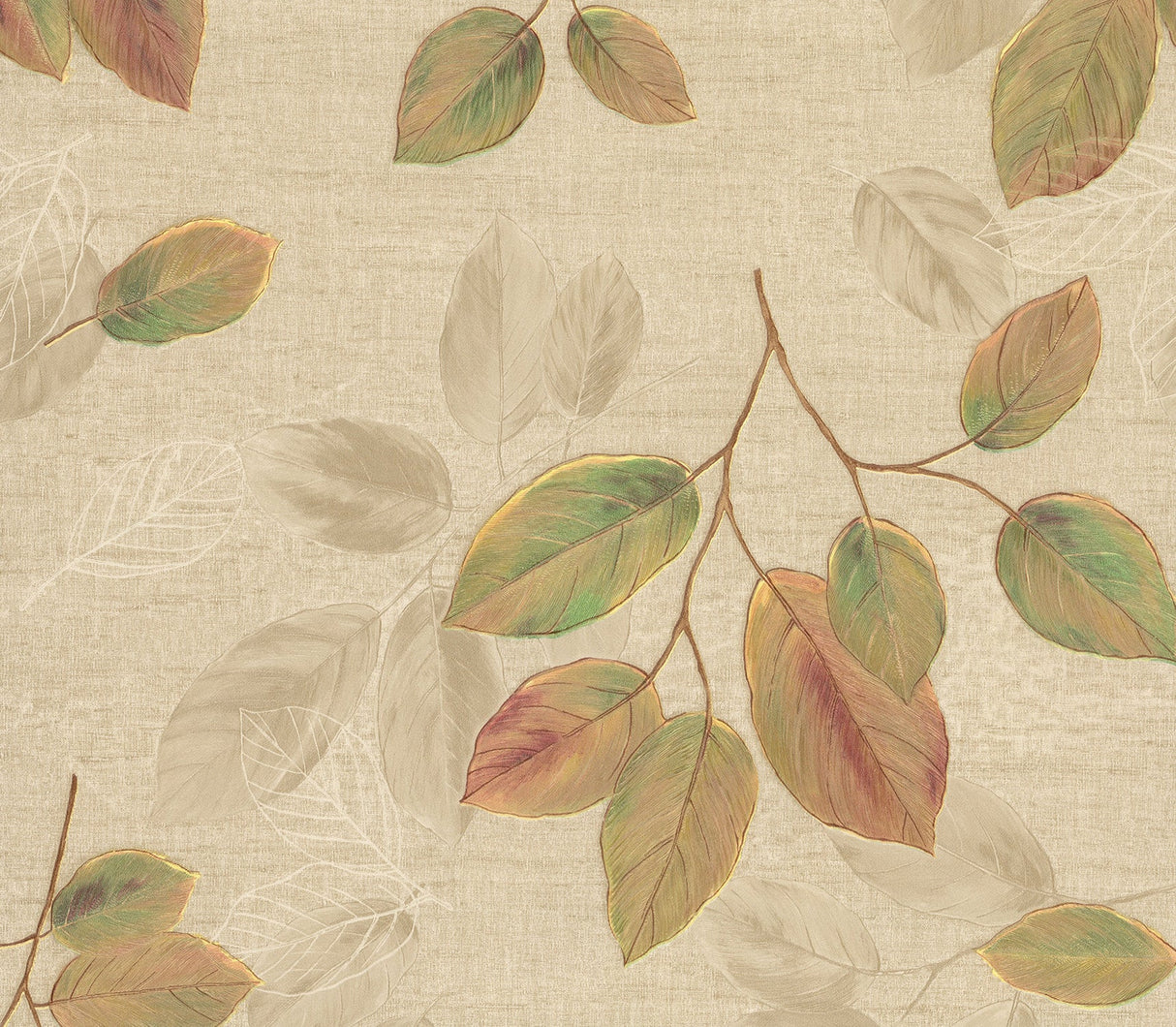 Advantage 2835-DI40402 Dorado Green Leaf Toss Wallpaper