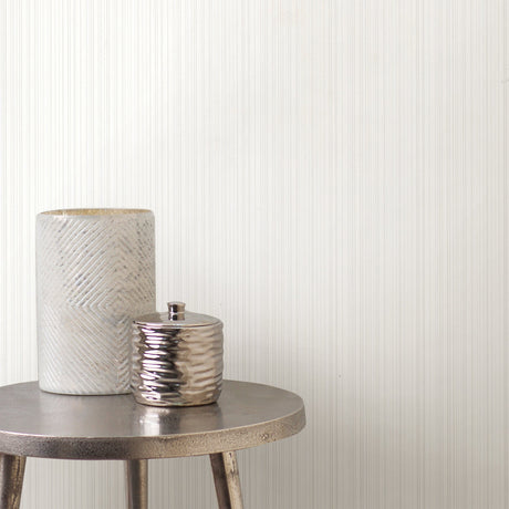 Advantage 2836-431971 Aemelia Ivory Stripe Wallpaper