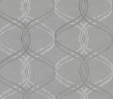 Advantage 2836-801644 Fleance Grey Ogee Wallpaper