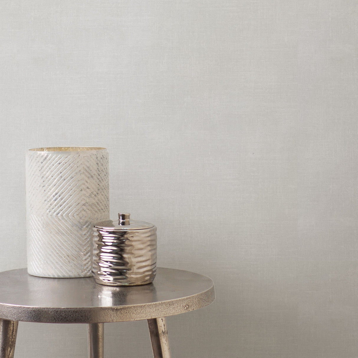 Advantage 2836-801743 Laertes Light Grey Linen Wallpaper