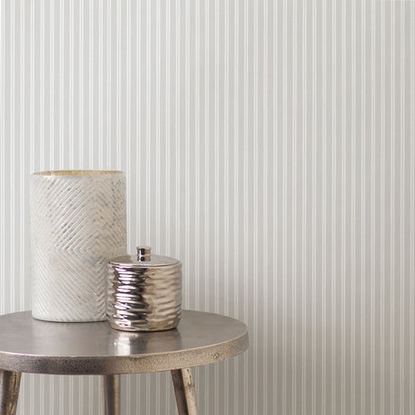 Advantage 2836-801828 Agrippa Light Grey Stripe Wallpaper