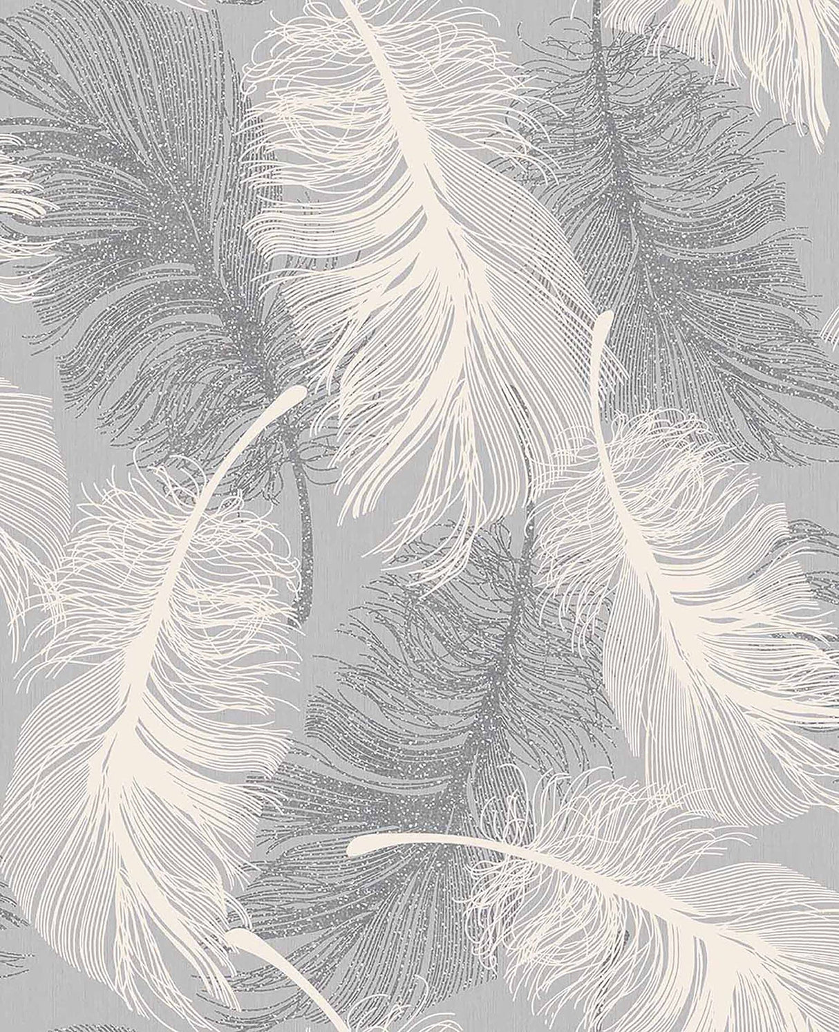 Advantage 2836-M0923 Alonso Grey Plume Wallpaper