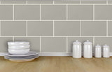 Advantage 2836-M1123 Angelo Grey Subway Tile Wallpaper