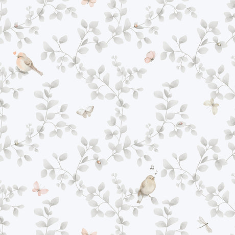 Galerie Bambino Birdy Silver Grey Sidewall 284-2