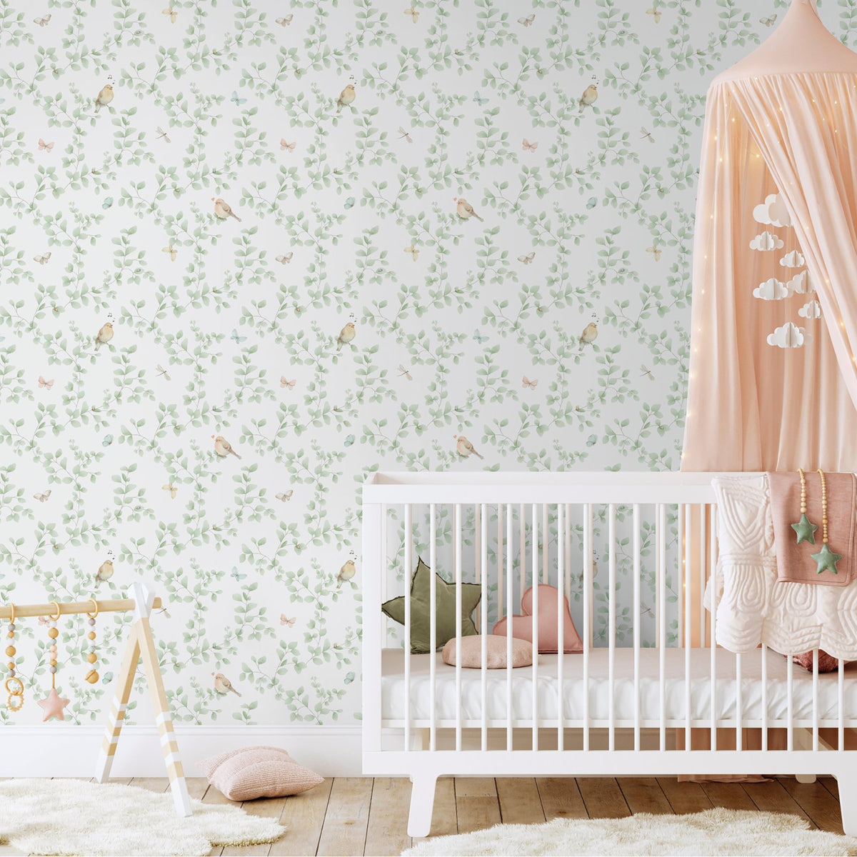 Galerie Bambino Birdy Green Sidewall 284-3