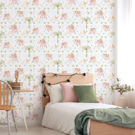 Galerie Bambino Elefun Pink Sidewall 285-1