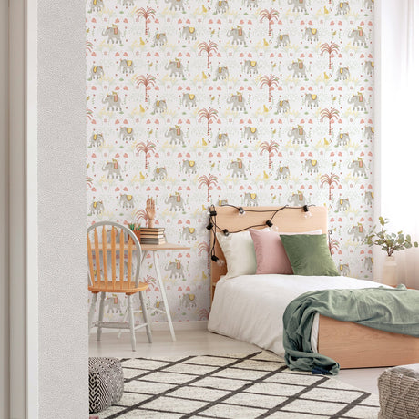 Galerie Bambino Elefun Silver Grey Sidewall 285-4