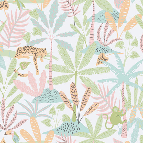 Galerie Bambino Jungly Pink Sidewall 286-1