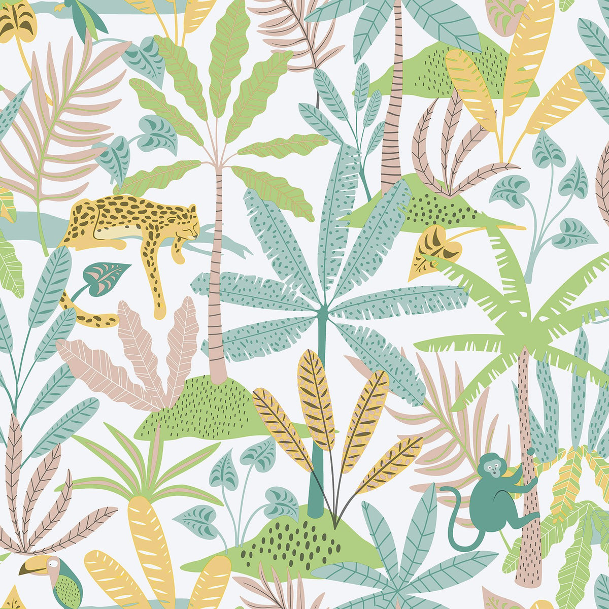 Galerie Bambino Jungly Green Sidewall 286-4
